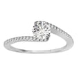 thumbnail image 1 of AoneJewelry 0.75 Carat Precious Diamond Engagement Ring In 14K Solid White Gold, 1 of 5