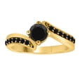 thumbnail image 1 of AoneJewelry 1.00 Carat Black Diamond Ring In 10K Solid Yellow Gold, 1 of 5