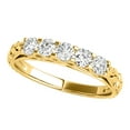 thumbnail image 1 of AoneJewelry 1.00 Carat Five Stone disigned Diamond Wedding Band In 10K Solid Rose, White & Yellow Gold, 1 of 5