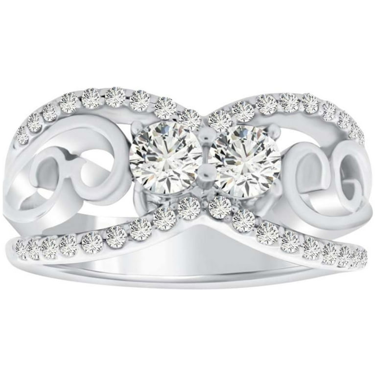 AoneJewelry Ct Round Shape Natural Diamond (IJ/I2-I3) In