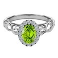 thumbnail image 1 of AoneJewelry 1.35 Carat Oval Shape Diamond Gemstone Ring In 10K Solid Gold ( Rose, White & Yellow ), 1 of 4