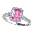 thumbnail image 1 of AoneJewelry 1.85 Ct. Pink Topaz 10K Rose, White & Yellow Gold Dimaond Ring, 1 of 4