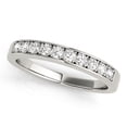 thumbnail image 1 of AoneJewelry 10K 0.25 Carat Solid Rose, White & Yellow Gold Wedding Diamond Band, 1 of 5