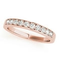 thumbnail image 1 of AoneJewelry 10K 0.25 Carat Solid Rose, White & Yellow Gold Wedding Diamond Band, 1 of 5