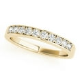 thumbnail image 1 of AoneJewelry 10K 0.25 Carat Solid Rose, White & Yellow Gold Wedding Diamond Band, 1 of 5