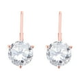 thumbnail image 1 of AoneJewelry 0.20 CTW Lab Grown Round White Diamond Leverback Earrings for Women in 14K Rose Gold, White Gold and Yellow Gold, 3 Prong, 1 of 7