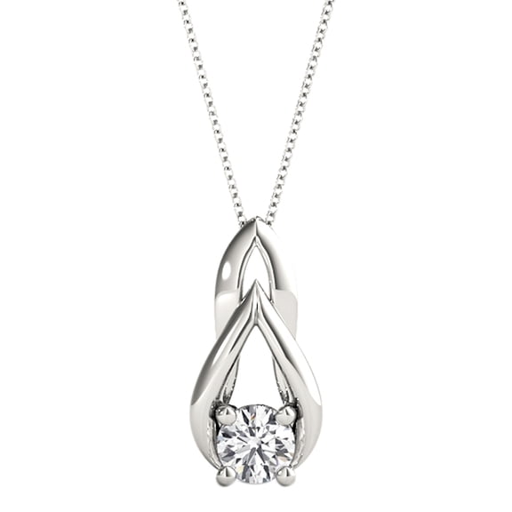 Aonejewelry 0.25 Carat Natural White Diamond Tear-Drop Pendant Necklace For Woman Crafted In 10k Rose White and Yellow Gold With 18 Gold Plated Over 925 Sterling Silver Box Chain