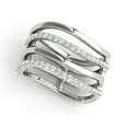 thumbnail image 1 of Aonejewelry 0.30 Carat Parallel Design Diamond Fashion Ring In 10K White Gold, 1 of 2