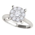 thumbnail image 1 of Aonejewelry 0.30 Ct. Whimsical Look Diamond Engagement Ring 10K White Gold, 1 of 4