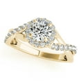 thumbnail image 1 of Aonejewelry 0.50 Carat Halo Round Engagement Diamond Ring In 14k Solid Yellow Gold, 1 of 2