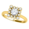 thumbnail image 1 of Aonejewelry 0.50 Ct. Ttw Unique Design Diamond Engagement Wedding Ring 14K Yellow Gold, 1 of 4