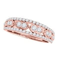 thumbnail image 1 of Aonejewelry 0.50 Ctw. Diamond Delicate Wedding Band In 14K Rose Gold, 1 of 4