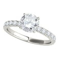 thumbnail image 1 of Aonejewelry 0.50 Ctw. Handcrafted Distinctive Diamond Engagement Wedding Ring 10K White Gold, 1 of 4