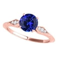 thumbnail image 1 of Aonejewelry 0.85 Ct. Ttw Diamond and Tanzanite Ring In 14K Rose Gold, 1 of 4