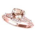 thumbnail image 1 of Aonejewelry 1.15 Ct. Ttw Diamond and Moragnite Ring In 14k Rose Gold, 1 of 4