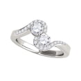 thumbnail image 1 of Aonejewelry 1.15 Ct Two Stone Diamond Ring 14K White Gold, 1 of 4