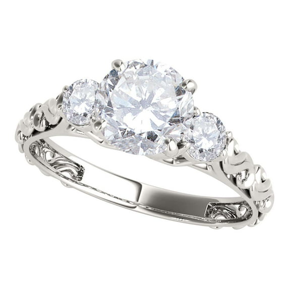 Aonejewelry 1/2 Carat Halo Engagement Diamond Ring Crafted In 14k White Gold