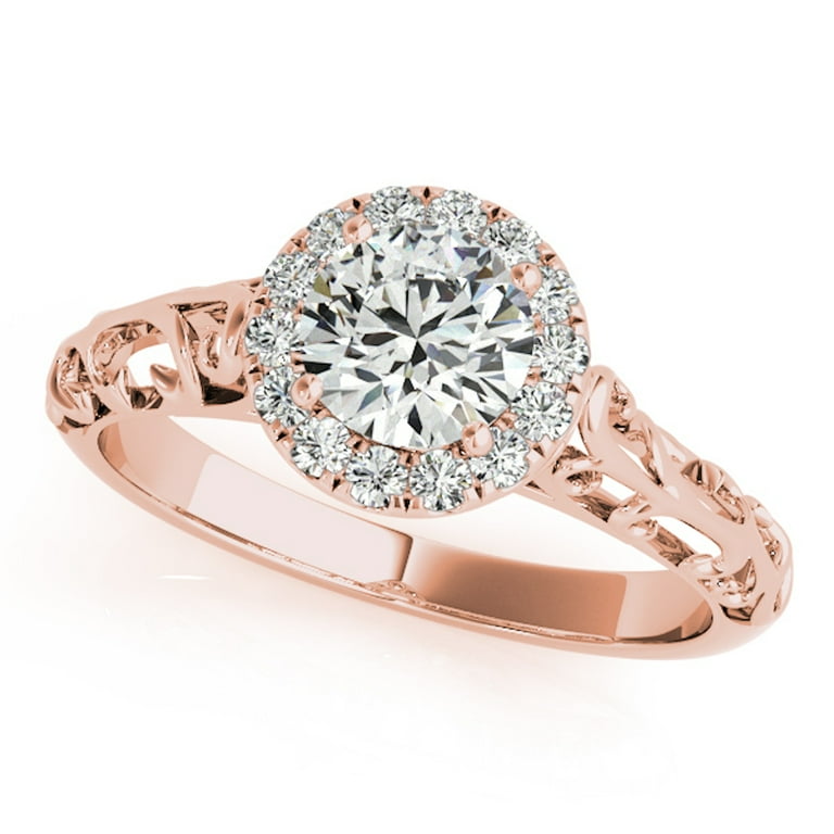 Rose gold wedding rings walmart top