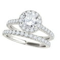 thumbnail image 1 of Aonejewelry 1/2 Ct. Diamond Engagement Bridal Ring Set 14K Solid White Gold, 1 of 4