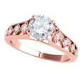 thumbnail image 1 of Aonejewelry 1/2 Ct. Halo Diamond Engagement Forever Ring Crafted In 14k Solid Rose Gold, 1 of 4