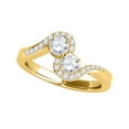thumbnail image 1 of Aonejewelry 1/2 Ct. Two Stone Diamond Engagement Ring Crafted In 14k Yellow Gold, 1 of 4