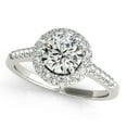 thumbnail image 1 of Aonejewelry 3/4 Ct Halo Diamond Engagement Ring 14K Solid White Gold, 1 of 2