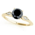 thumbnail image 1 of Aonejewelry 3/4 Ct. Ttw Black Diamond Engagement Wedding Ring Crafted In 14K Solid Yellow Gold, 1 of 4