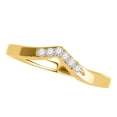 thumbnail image 1 of Aonejewelry Diamond Curve Wedding Band in 10K Solid Yellow Gold, 1 of 3