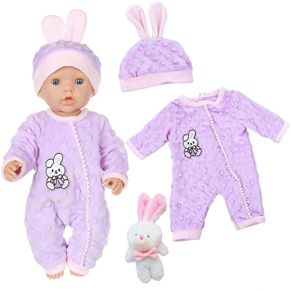 Aonerit 18 inch Baby Doll Clothes Reborn Baby Dolls Clothes Baby Doll Accessories Simulation Baby Doll Clothes Baby Pretend Play Set for Girls Christmas Gift