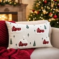 thumbnail image 1 of Aonerit 20 X 12 Inch Christmas Embroidered Pillow Cover, Hidden Zipper Cushion Case, Winter Sofa Couch Decor, Holiday Throw Pillow Sham, Home Seasonal Accent, 1 of 8