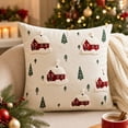 thumbnail image 1 of Aonerit 20 X 12 Inch Christmas Embroidered Pillow Cover, Hidden Zipper Cushion Case, Winter Sofa Couch Decor, Holiday Throw Pillow Sham, Home Seasonal Accent, 1 of 7