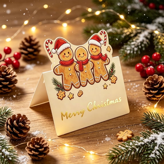 Aonerit 20Pc Christmas Folded Cards,Holiday Greeting Card Set,Folded Christmas Card Set,Seasonal Boxed Card For Party Invitations