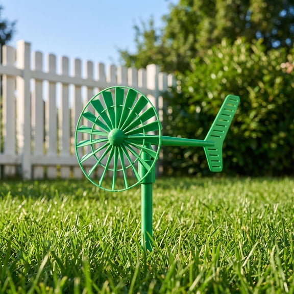 Aonerit Mini Wind Vane Ornament, Plastic Windmill Decoration, Small Weather Vane Indicator, For Garden Pot, Cute Yard Accent, Wind Direction Decor