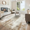 thumbnail image 1 of Aonewoe 9x12 Area Rugs for Living Room Abstract Washable Rugs Soft Neutral Bedroom Rug Non Slip Indoor Carpet for Living Room, Dining Room, Playroom, Office (Beige), 1 of 9