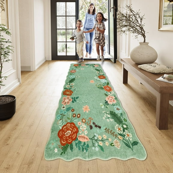 Aonewoe Runner Rug 3x6 Hallway Rug Washable Carpet for ‎Bedroom Laundry Bathroom