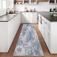thumbnail image 1 of Aonewoe Modern Abstract Hallway Runner Rug 2x10, Washable Runner Rug, Non Slip Kitchen Runner Rugs, Soft Carpet Runners for Hallway Kitchen Bathroom Bedroom Entryway (Blue), 1 of 8