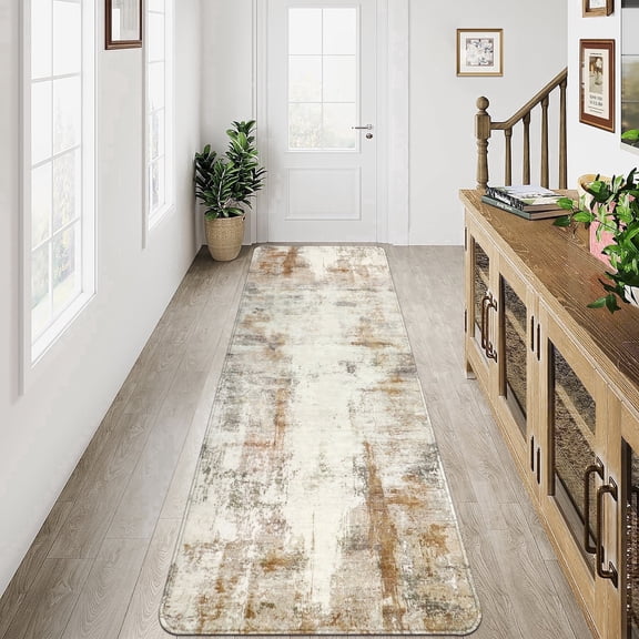 Aonewoe Modern 2x6 Washable Runner Rug Soft Hallway Runner Rugs