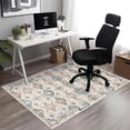 thumbnail image 1 of Aonewoe Office Chair Mat for Hardwood Floor Carpet, 48"X60" Desk Mat for Chair, Non Slip Computer Chair Mat, Floor Mat Office Rugs for Rolling Chairs Hardwood Floors, Boho Blue, 1 of 7