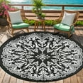 thumbnail image 1 of Aonewoe Round Outdoor Rugs 10Ft Waterproof Patio Plastic Straw Rug Reversible Camping Carpet Indoor Outdoor Area Rug for Patio,Deck,Balcony,Picnic,Beach,Outside, 1 of 8