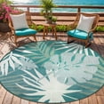 thumbnail image 1 of Aonewoe Round Outdoor Rugs 6Ft Waterproof Patio Plastic Straw Rug Reversible Camping Carpet Indoor Outdoor Area Rug for Patio,Deck,Balcony,Picnic,Beach,Outside, 1 of 8