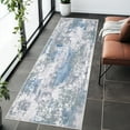 thumbnail image 1 of Aonewoe Runner Rug for Hallways 2'x 6' Washable Kitchen Runner Rug Non Slip Modern Abstract Carpet Runners for Hallways, Kitchen, Laundry, Bedroom, Bathroom (Blue), 1 of 8