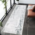 thumbnail image 1 of Aonewoe Runner Rug for Hallways 2'x 6' Washable Kitchen Runner Rug Non Slip Modern Abstract Carpet Runners for Hallways, Kitchen, Laundry, Bedroom, Bathroom (Gray), 1 of 7