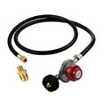 thumbnail image 1 of Aonity 0-30Psi High Pressure Regulating Valve with Gauge Pressure Reducing Valve， Propane Regulator and Propane Brass Orifice Stainless Hose 4 Ft High, 1 of 2