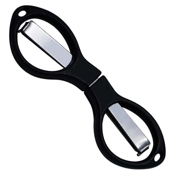Aonity 1 Pair of Scissors, Stainless Scissors Anti Folding Scissors Glasses Shaped Shear for Home and Travel Use