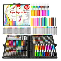Aonity 168-Piece Art Pen Set， Rocamdo Art Drawing Kit 168 Pack Art Set Drawing Sets Coloring Art Kits Arts and Crafts for Kids Ages 68 912 Art for Girls Ages 812 Creative 5Ml