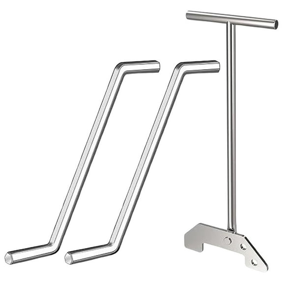 Aonity 3-Piece Garbage Disposal Wrench Set for Kitchen Sink Food Waste, Two Hex Wrenches and One Garbage Disposal Wrench