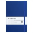thumbnail image 1 of Aonity A5 Imitation Leather Strap Notebook Blue， Lined Journal Notebook 8.35 X 5.71 Inch Hardcover Leather Notebook for Work Wide Ruled Notebook Journal for Women Men 200 Thick Paper Lay Flat A5, 1 of 9
