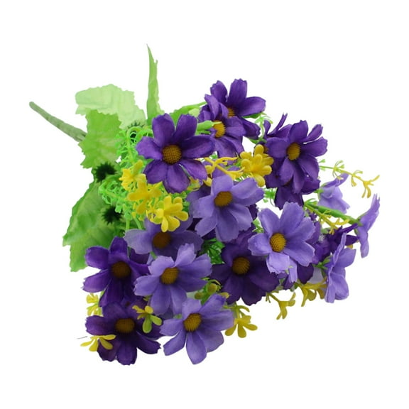 Aonity Artificial Flower H, Indoor Flower Artificial Faux 1Pcs Daisy Wildflowers Decor Outside Garden Silk Artificial Flowers