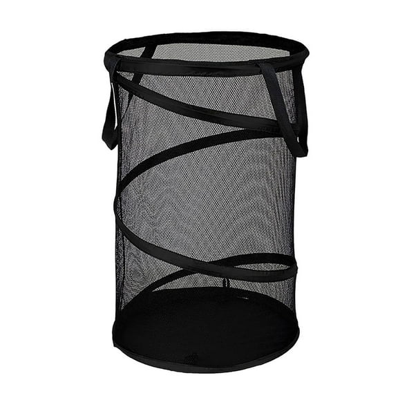 Aonity Dirty Clothes Basket Bathroom Storage Basket Dirty Clothes Storage Basket Laundry Basket Foldable Dirty Clothes Basket Bucket 1Pc Black