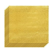 Aonity Golden Orange Peel, 100 Pieces 8Cm Candy for Aluminum Foil Square Candy Wrapping Paper Colored Foil Sheets for Diy Homemade Decorations